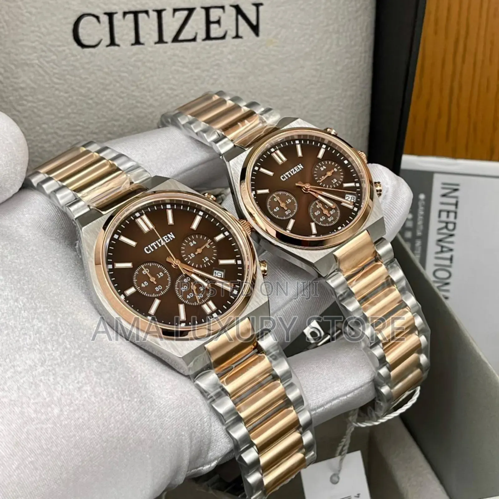 Citizen Luxury Chain Strap Couple Wristwatches