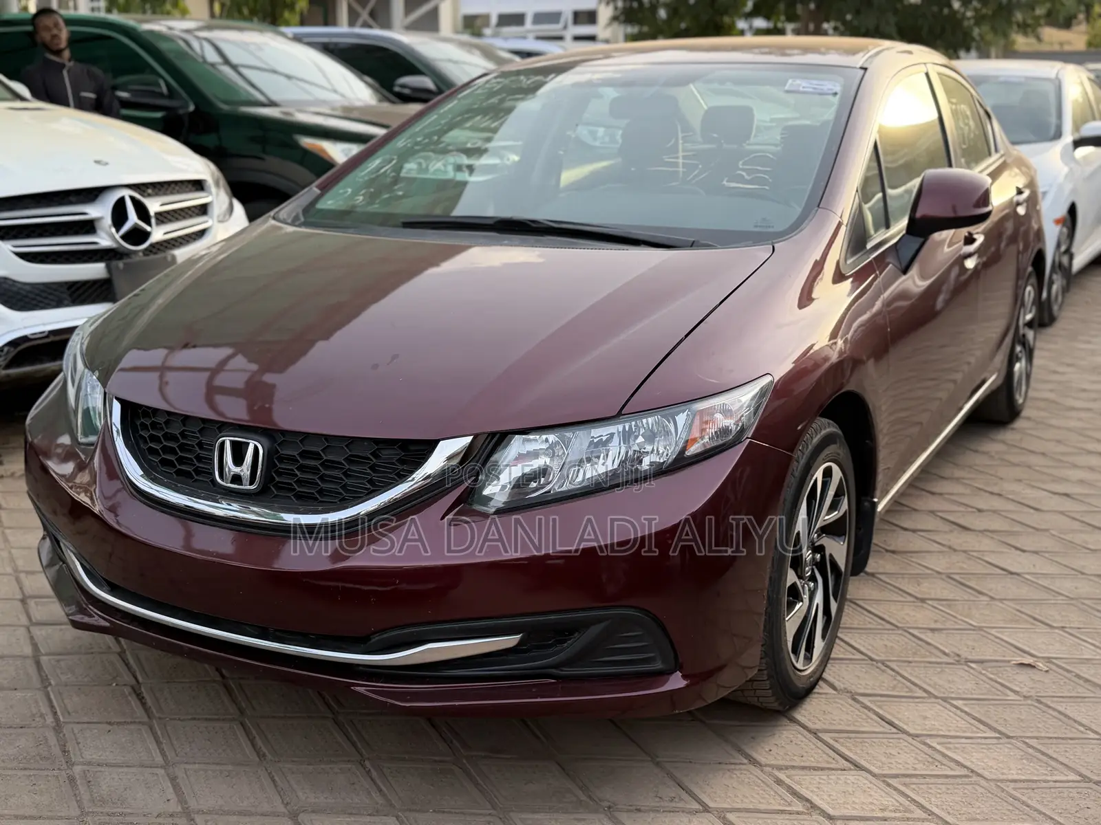Honda Civic Sedan EX 2013 Burgundy
