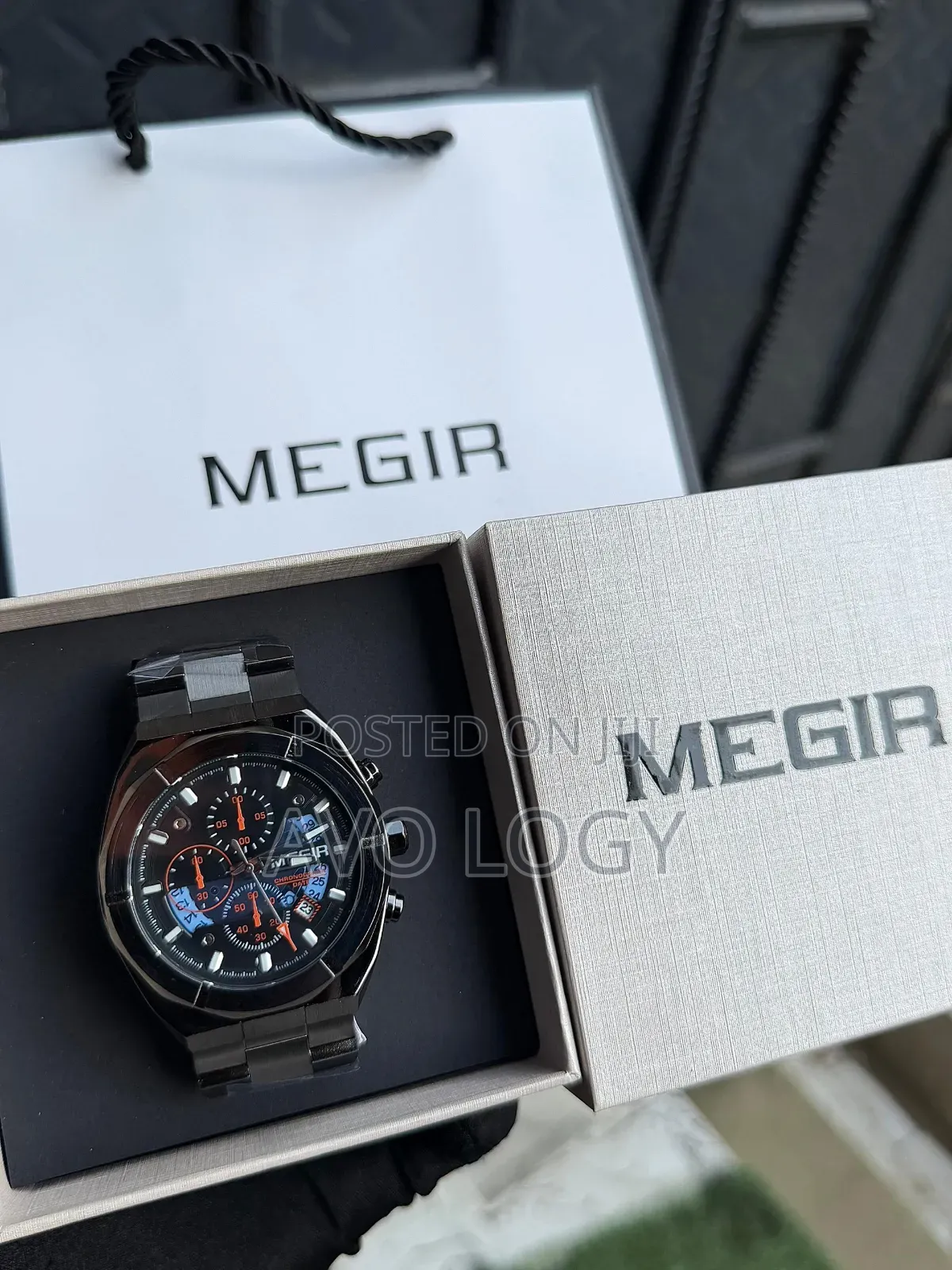 *Megir Watch* *High Quality Chain Watch Chronogra Waterproof