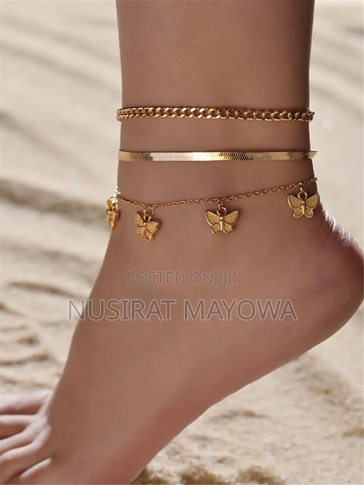 Elegant Gold Leg Chain Anklet
