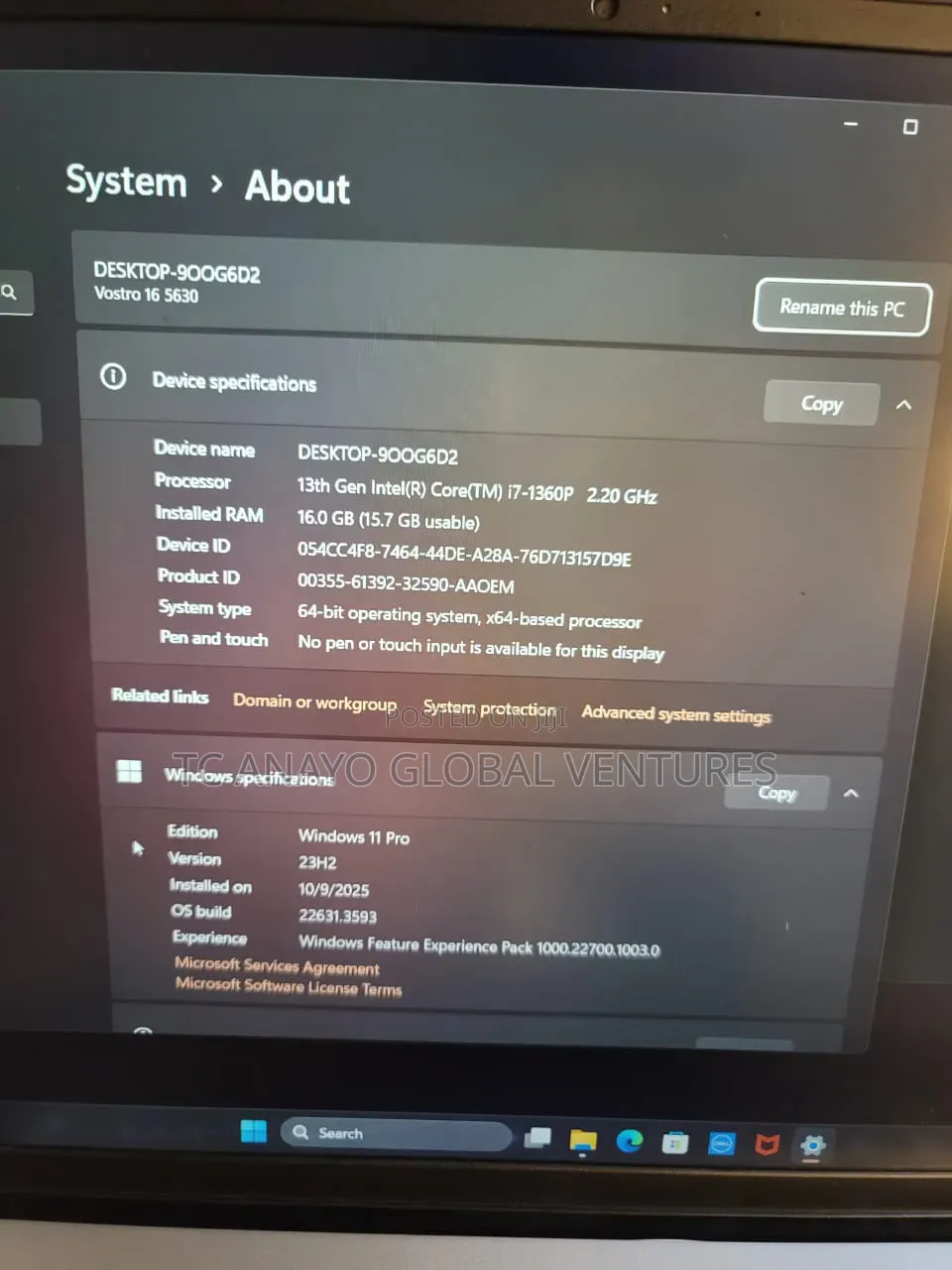 Laptop Dell Vostro 5630 16GB Intel Core i7 SSD 1T