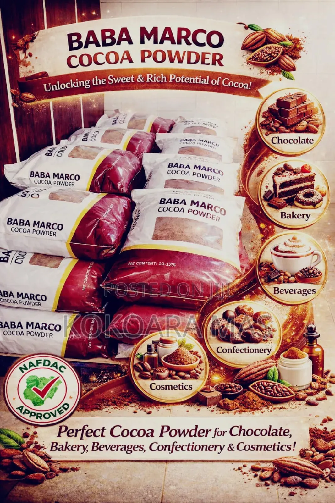 Baba Marco Cocoa Powder 25kg Bag