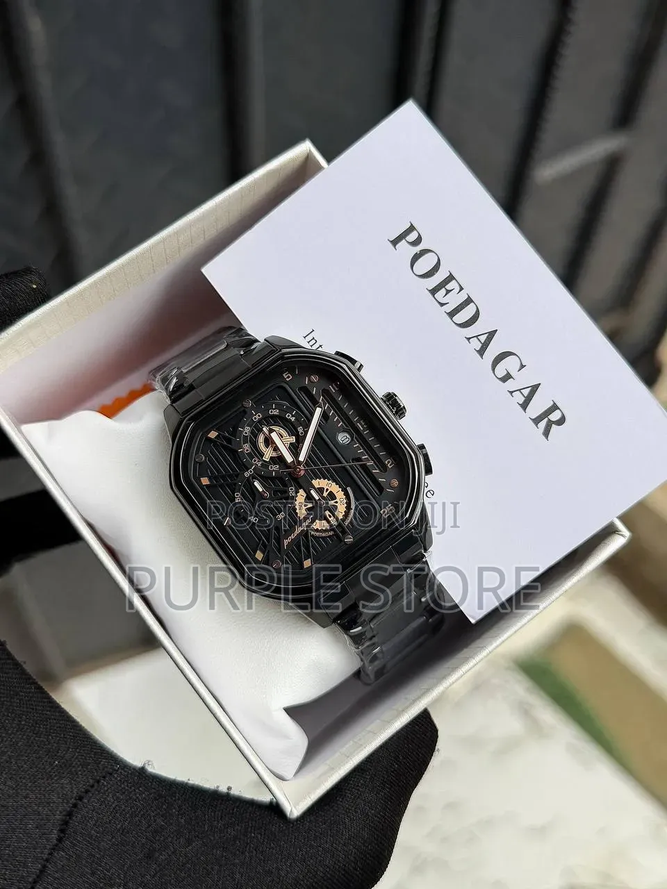 Poedagar Active Chronograph " Square Dial" Watches in Colors