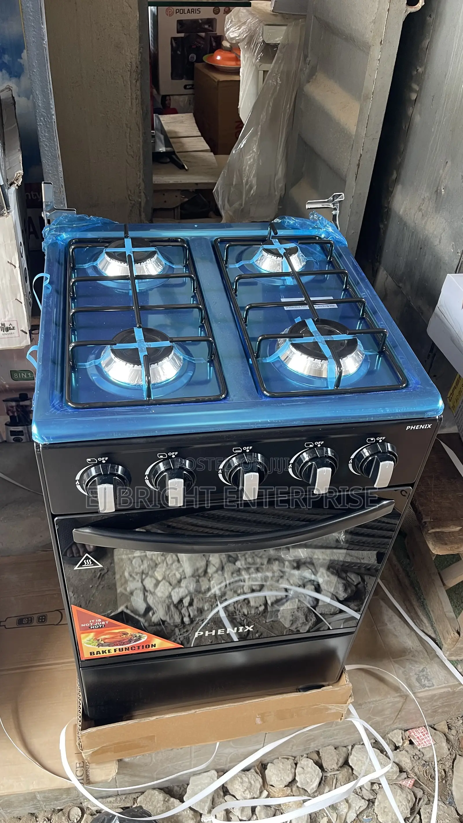 Original Phenix Standing Gas Cooker All Gas Burner With Grill