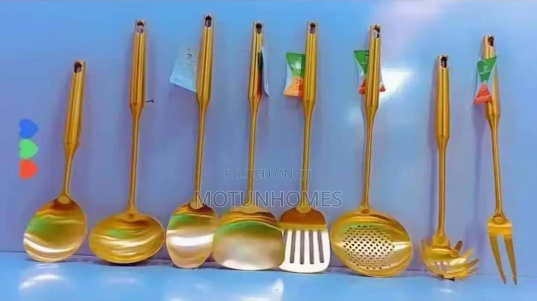 1pcs 304 Stainless Steel Gold Single Spoon