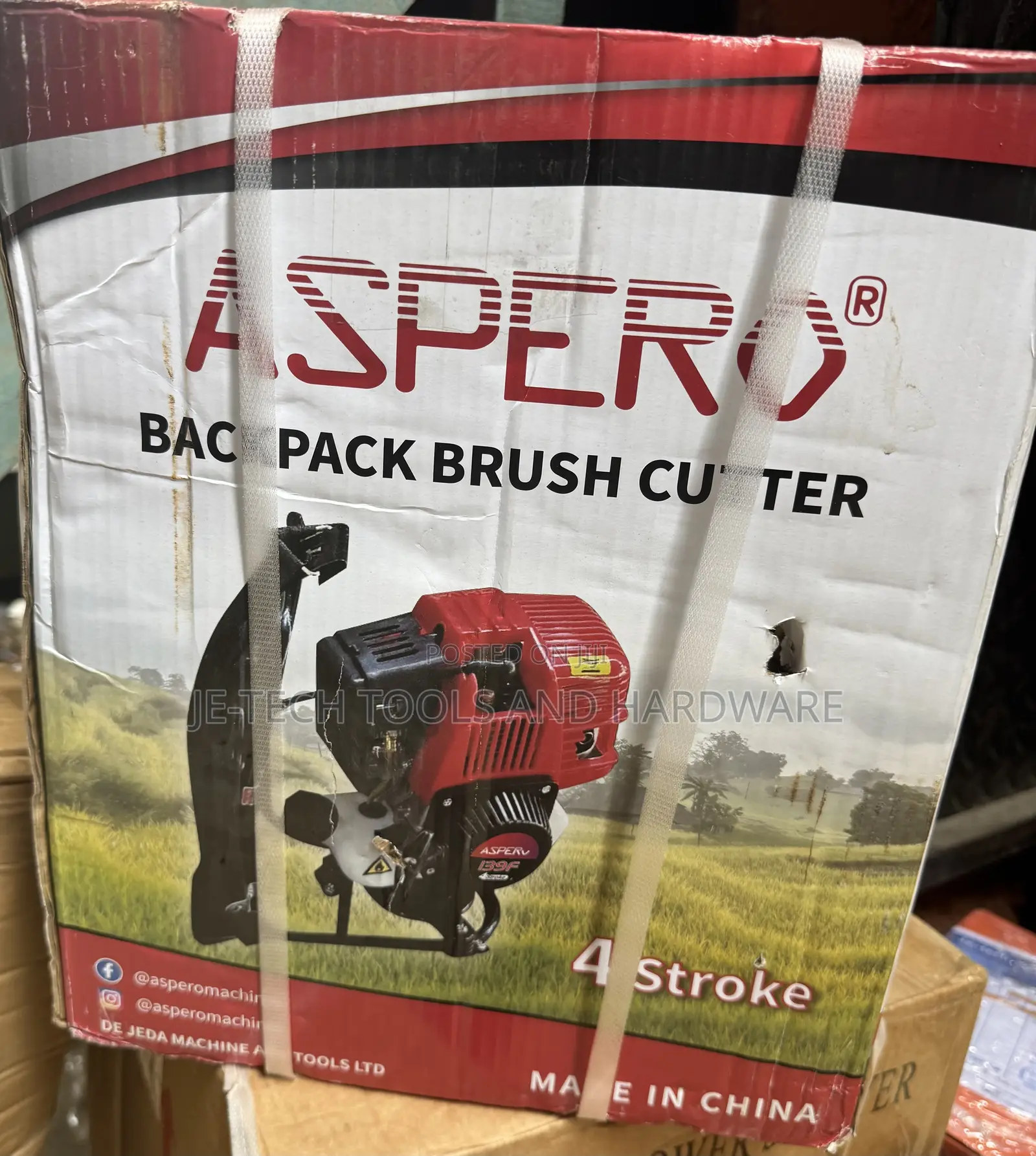 Aspero Backpack Brush Cutter 4 Stroke Engine
