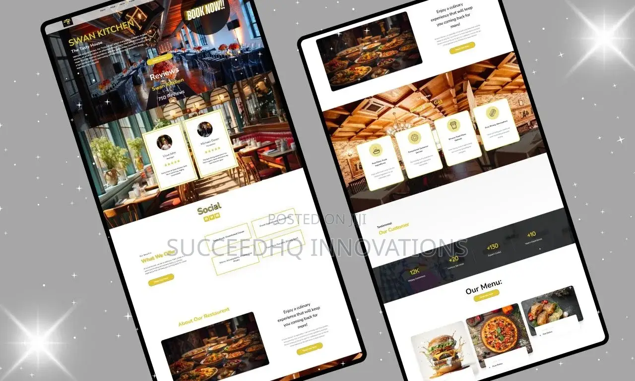 Restaurant Hotel Website Development Nigeria | Food Website Lagos