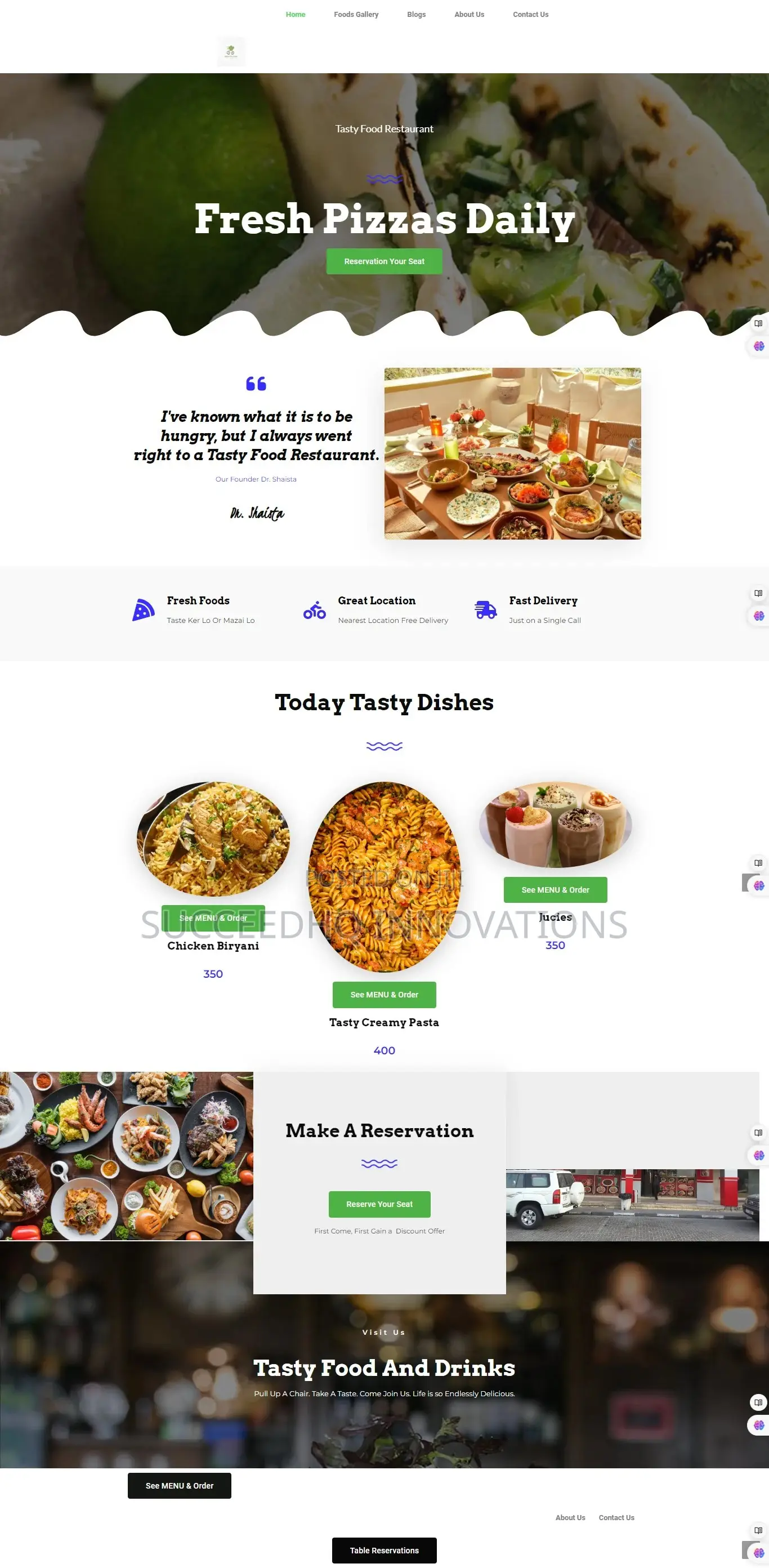 Restaurant Hotel Website Development Nigeria | Food Website Lagos