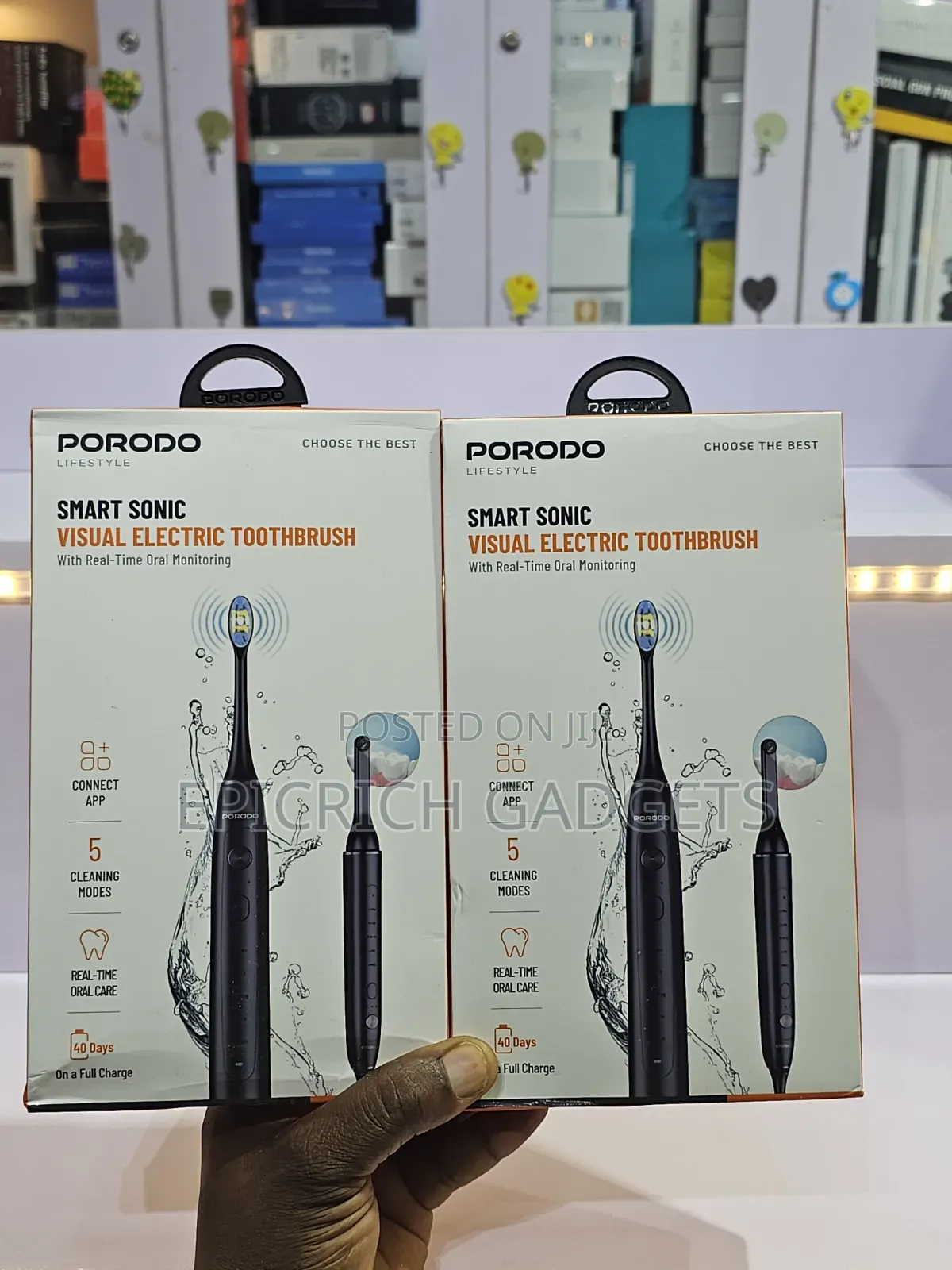 Porodo Smart Sonic Visual Electric Toothbrush