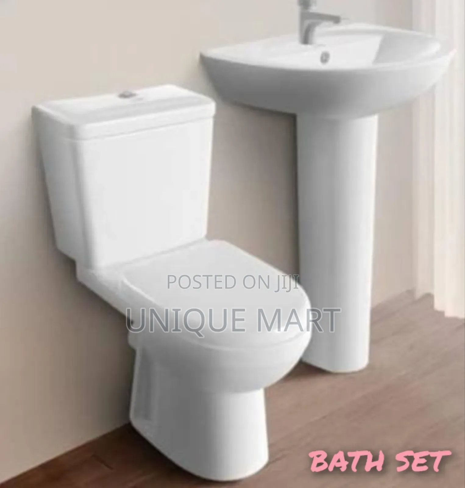 Complete Set of Wc, Includes: Seat, Tank, Basin and Pedestal. Bern