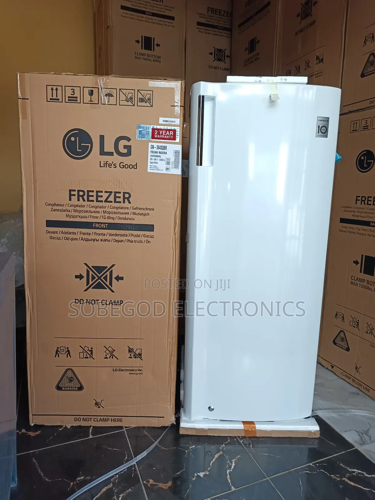 Original Lg Upright Standing Freezer White/Icemaker (Fouani Nigeria)
