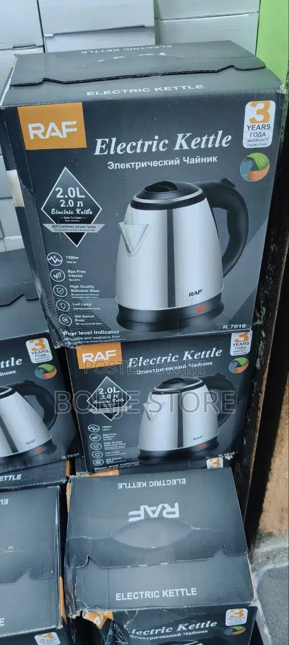 Raf Electric Kettle 2l/1500w -Fast Boiling Kettle