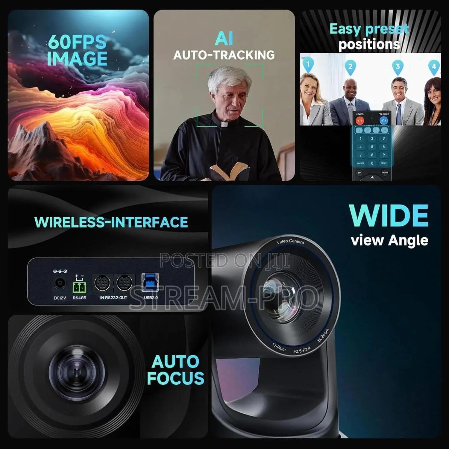 Tongveo Ai Wireless Ptz Camera System With Ai Bluetooth Speaker