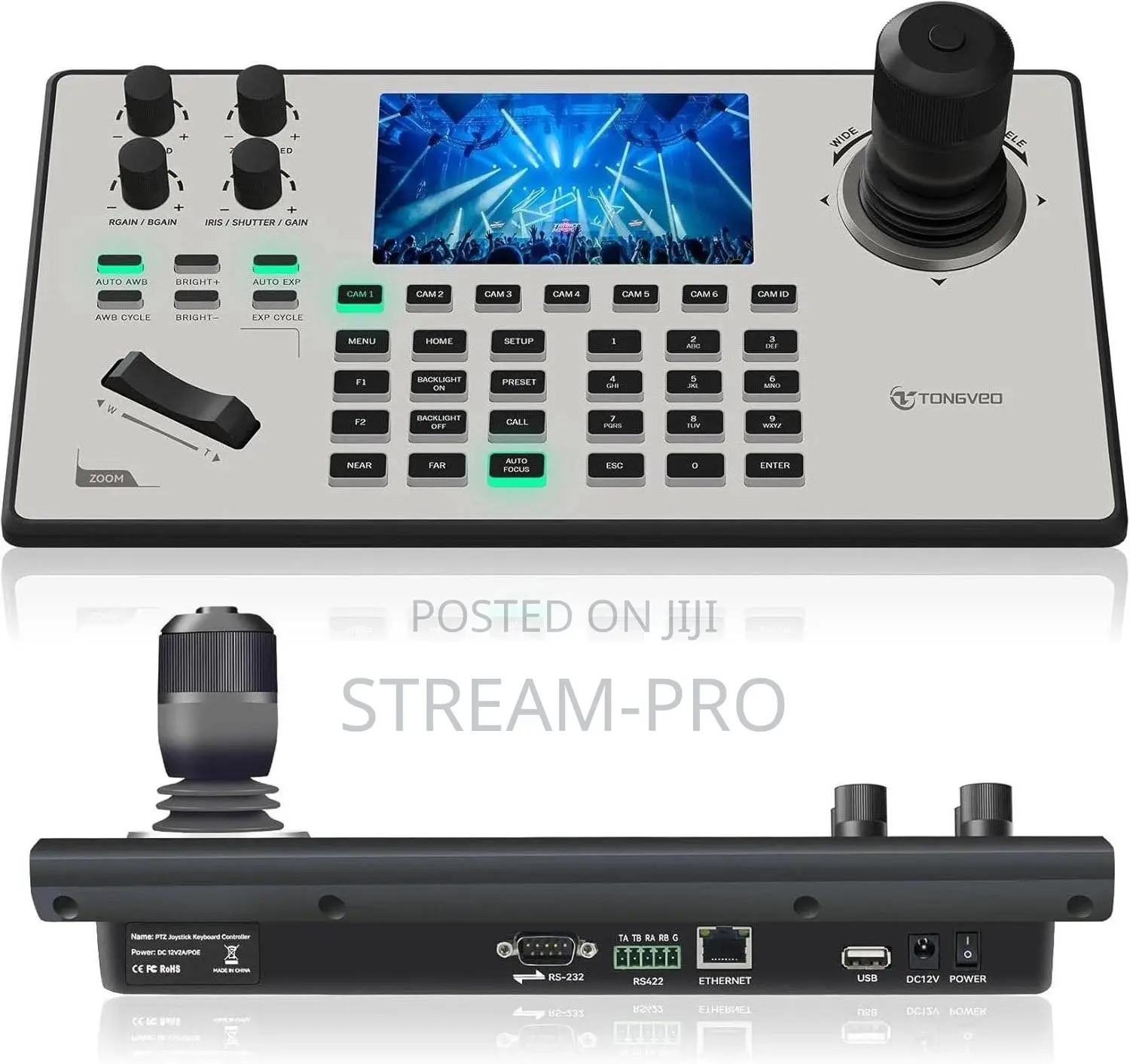 Tongveo Ptz Camera Joystick Controller With 5'' Lcd Screen Preview