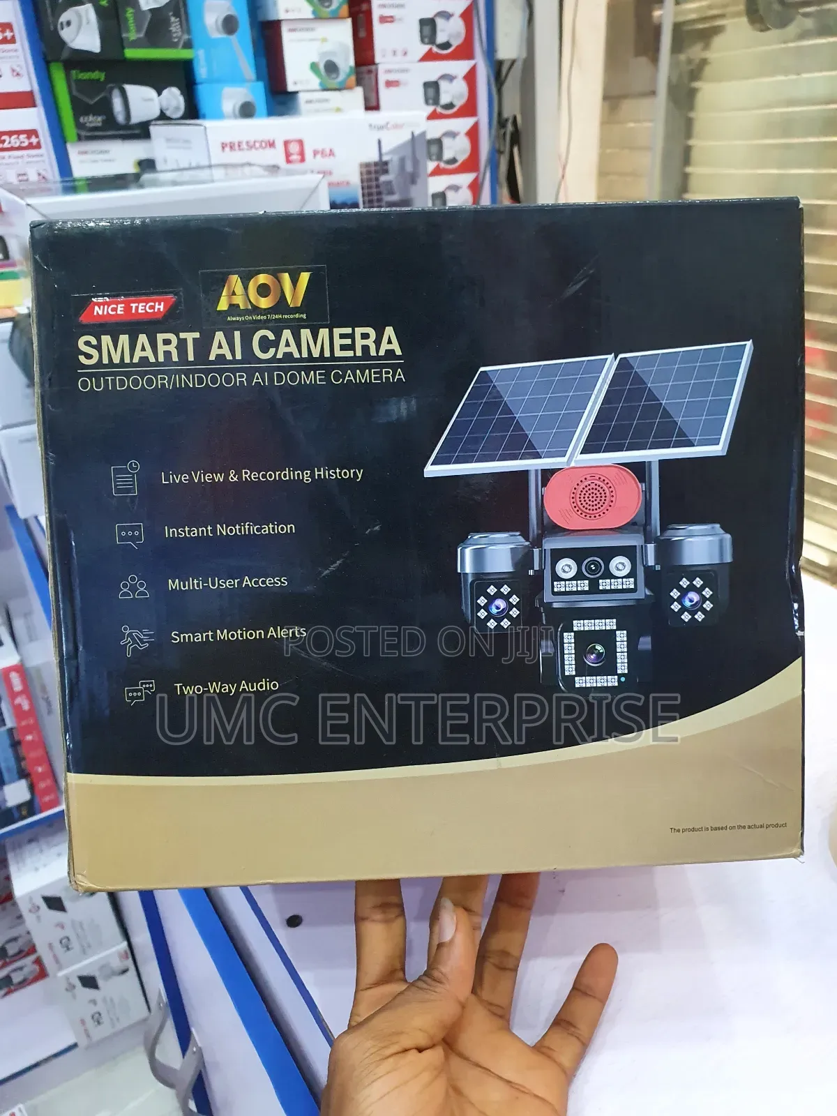V560 Solar Dual Panel CCTV Camera