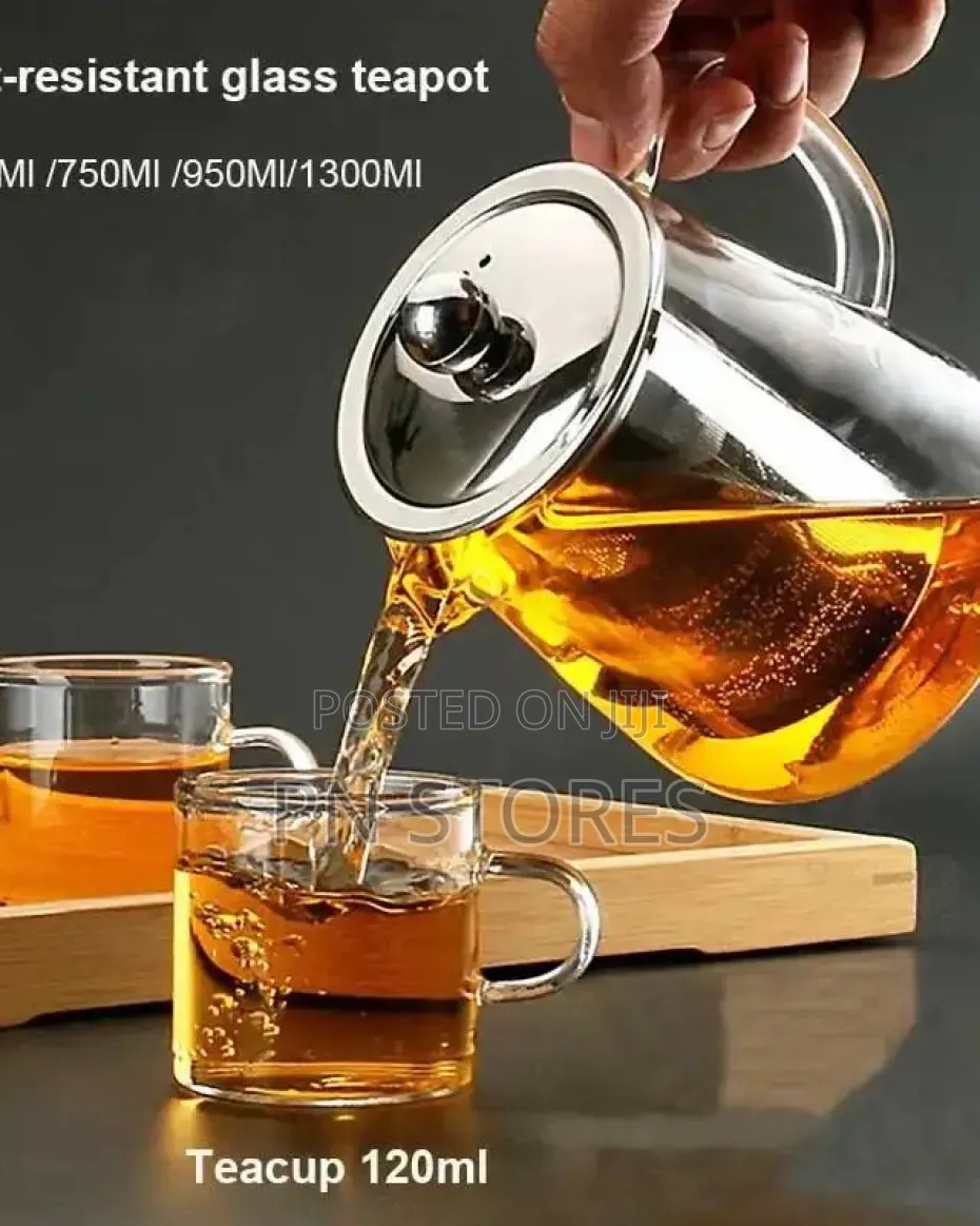 Glass Kettle Heat Resistant Teapot With Filter