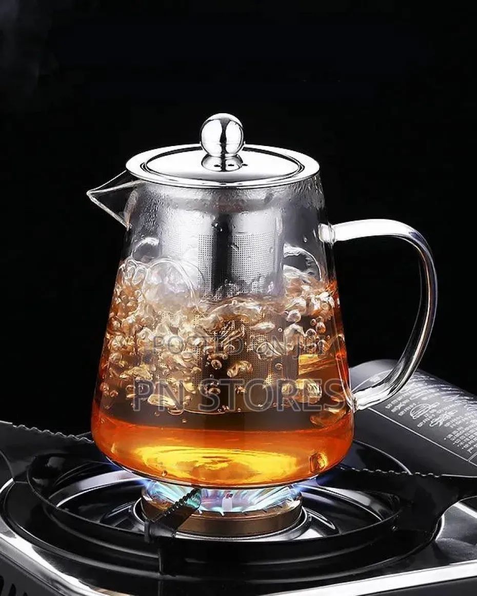 Glass Kettle Heat Resistant Teapot With Filter