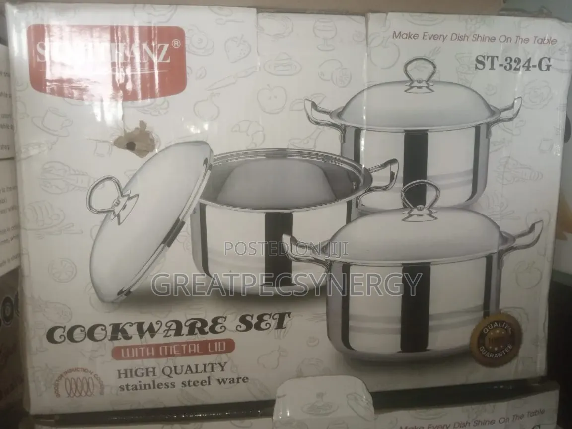 Stnllthanz 3 PCS Cookware Set St 324-G
