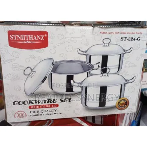 Stnllthanz 3 PCS Cookware Set St 324-G