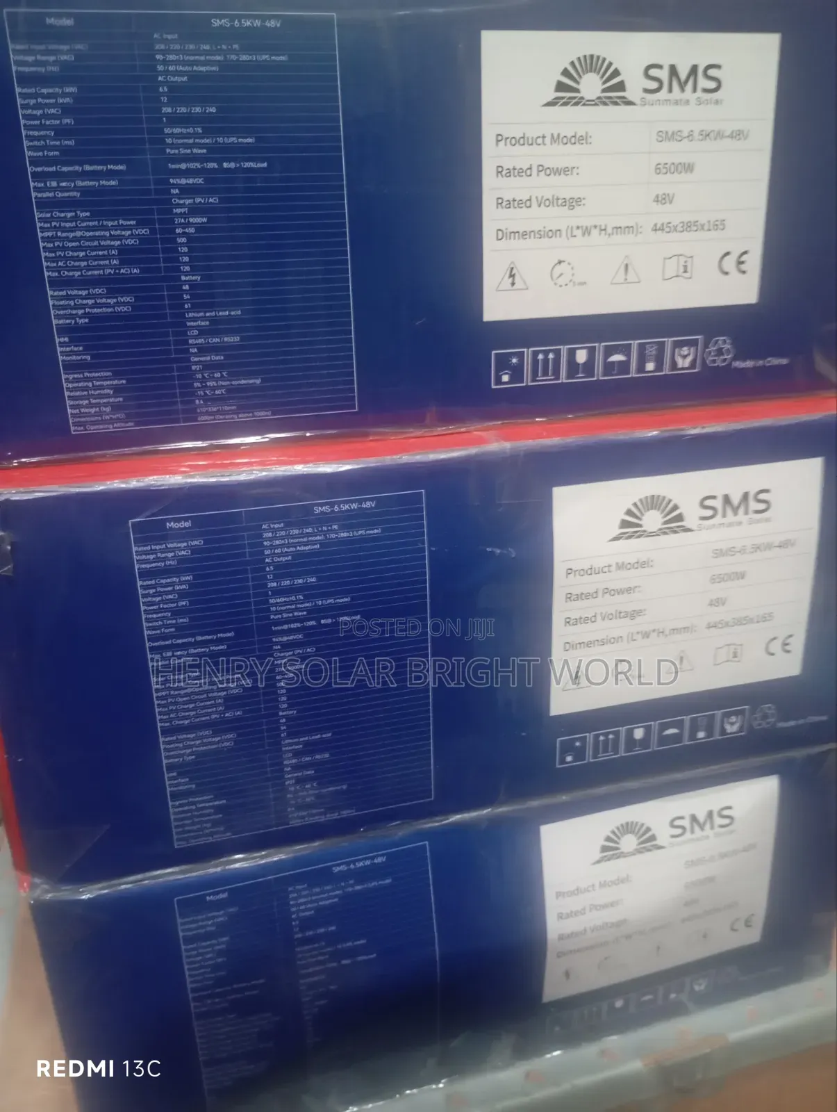 SMS 6.5kw 48v Hibrid Inverter