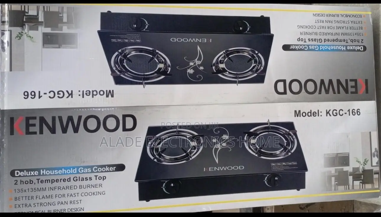 Kenwood Table Glass Top Premium Gas Cooker (2yrs Waranty)