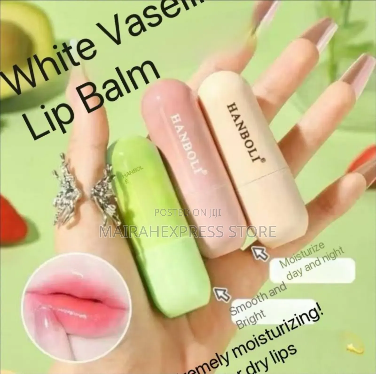 3pcs Fruit Series Nonstick Anti-Craked Lip Balm Set