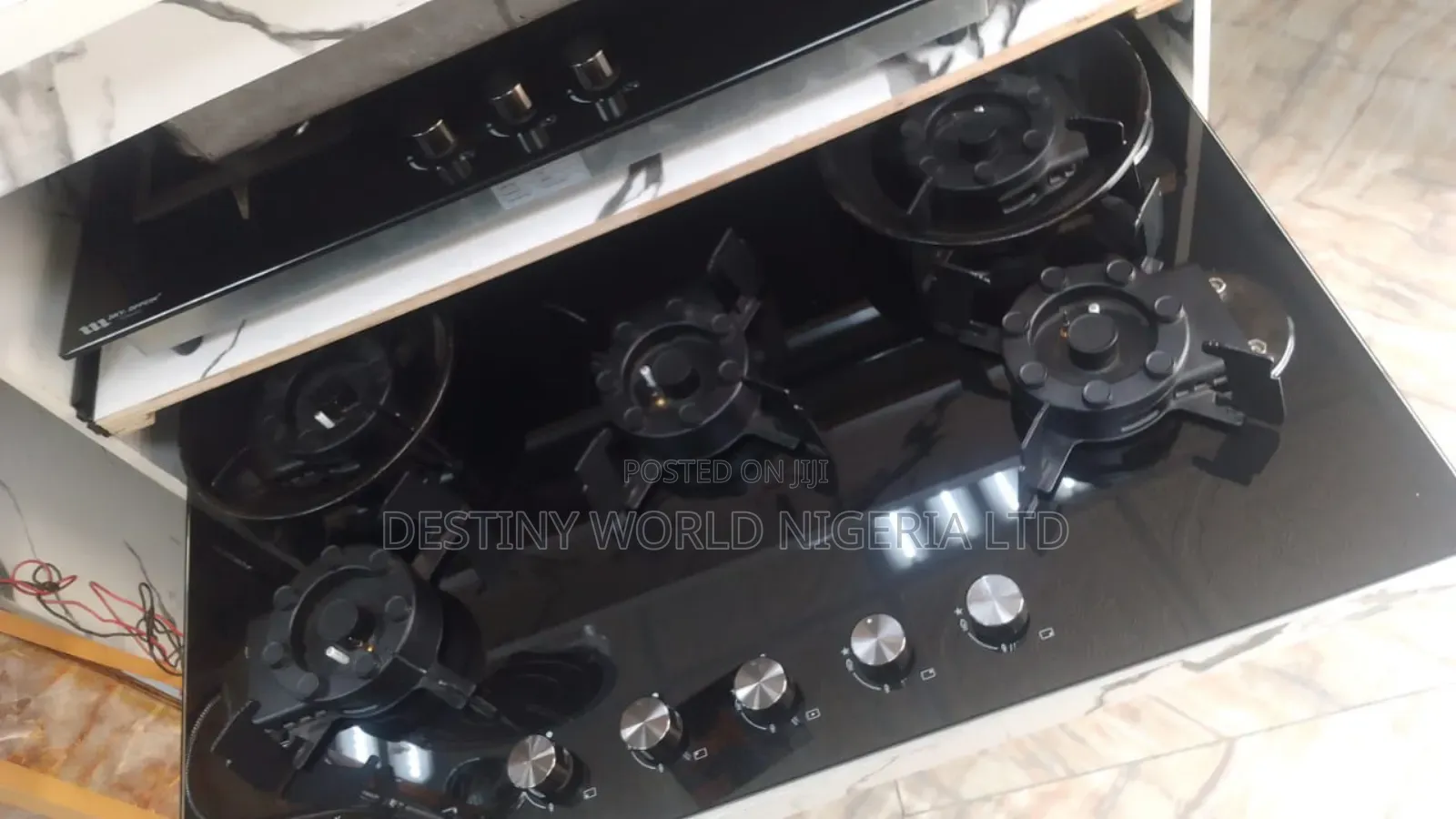 Luxury (5) Burner Gas Cooker Flip-Up