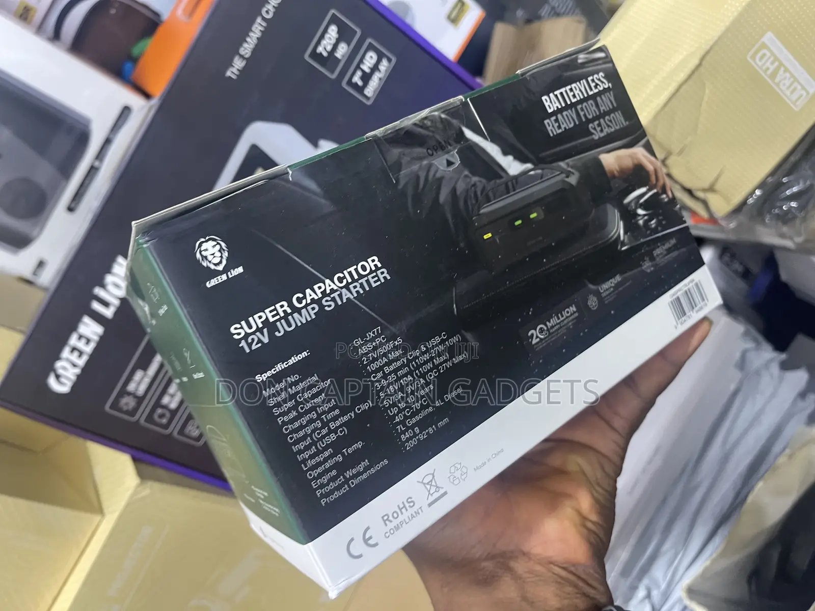 Green Lion Super Capacitor 12v Car Jump Starter 1000a
