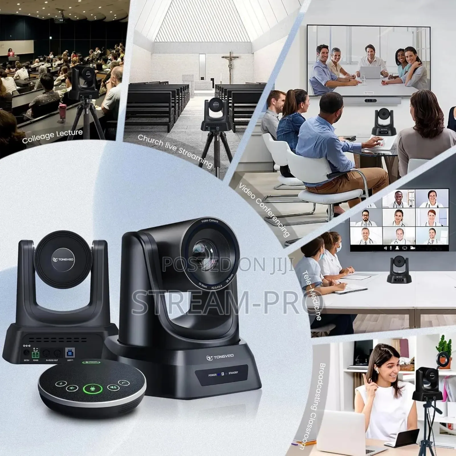 Tongveo Ai Wireless Ptz Camera System With Ai Bluetooth Speaker