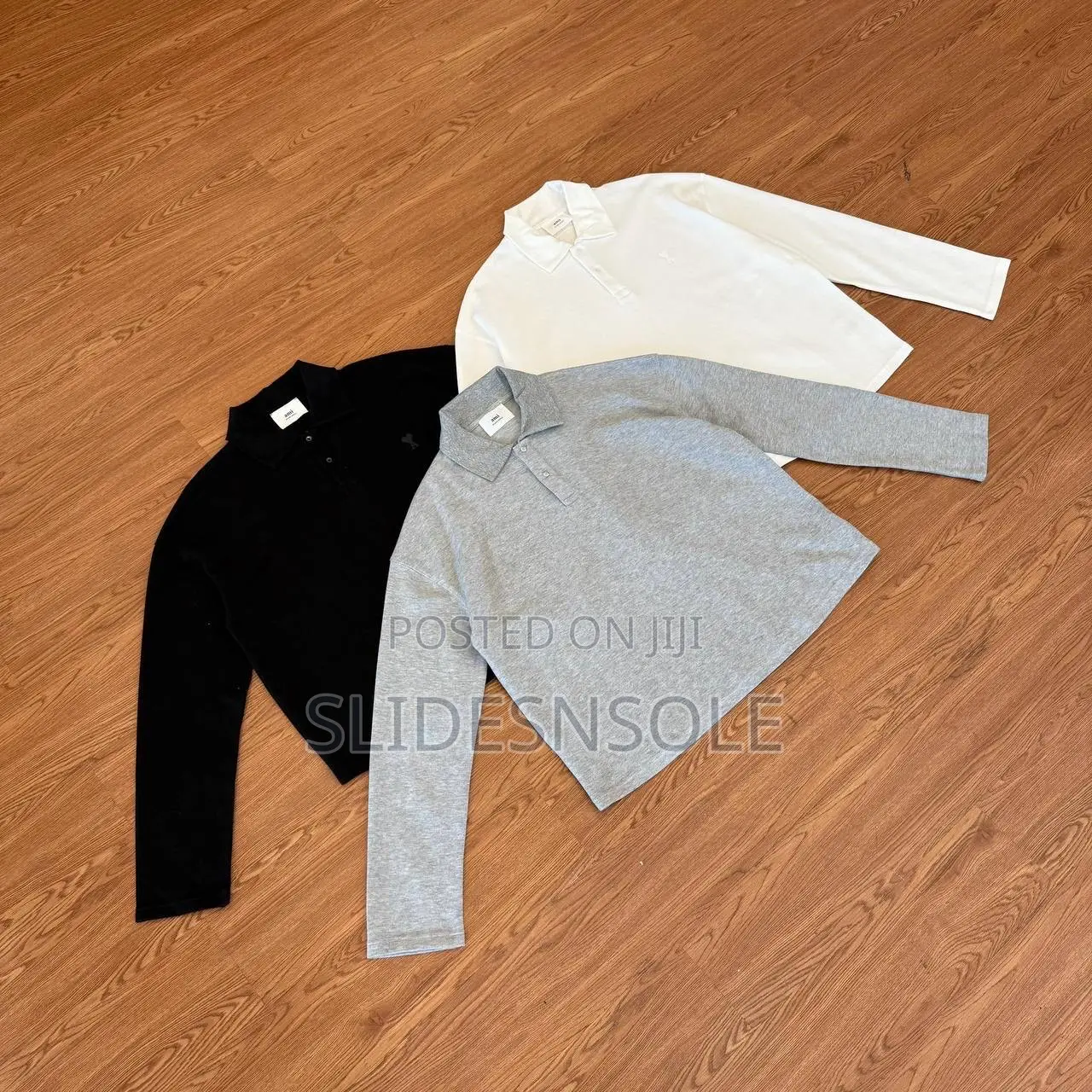 Signature Noir Long-Sleeve Knit Polo