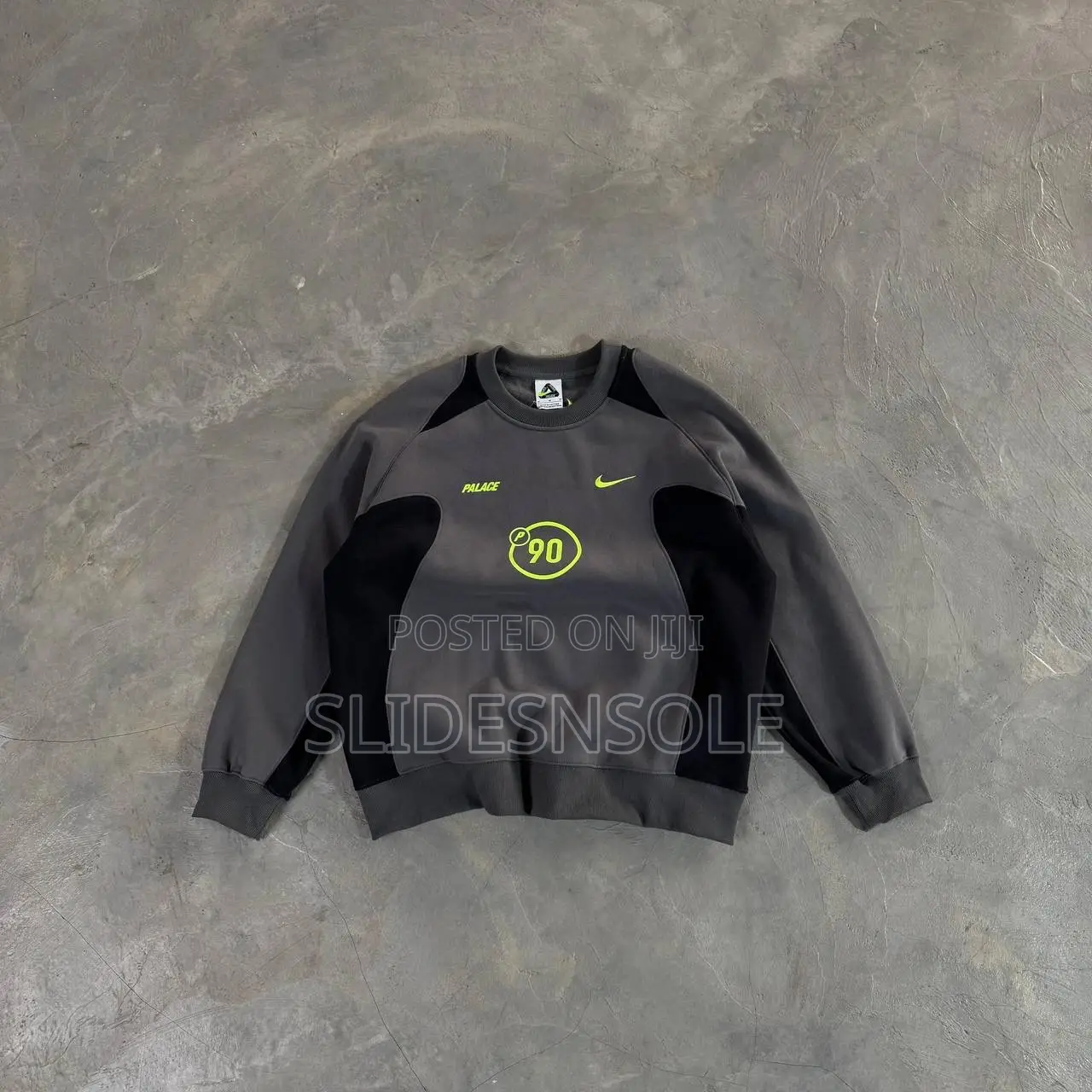 Palace X Nike T90 Tech Crewneck – Volt Edition