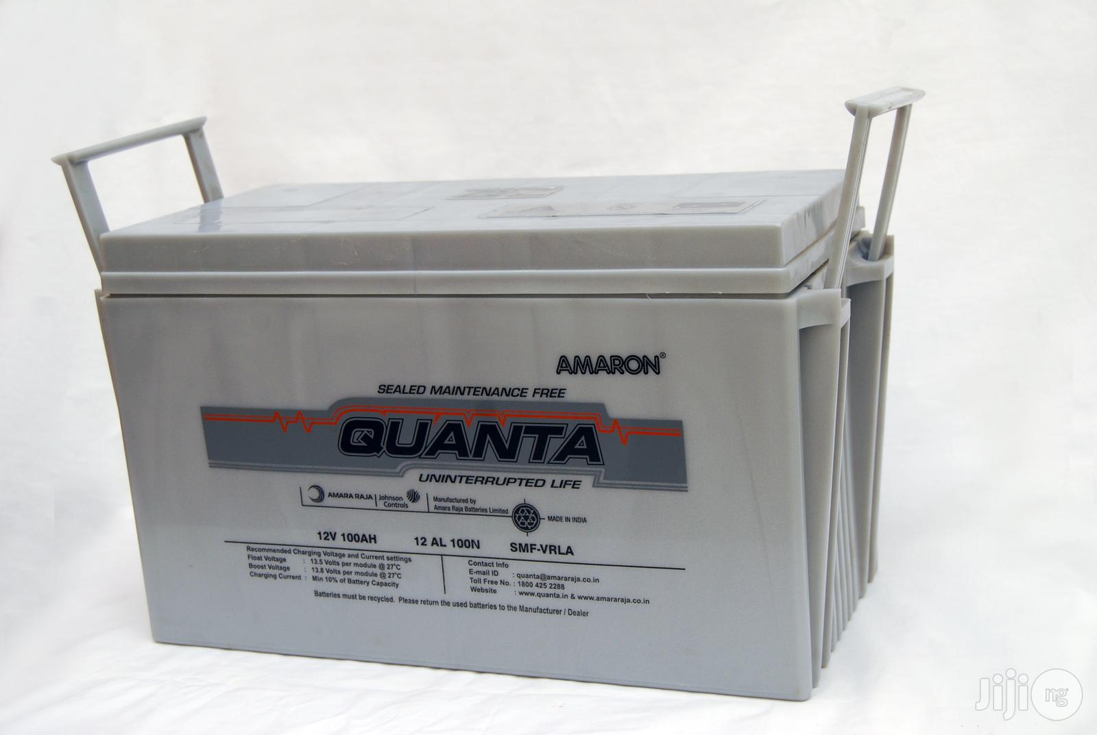 Amaron Quanta 100ah 12V SMF Inverter Battery
