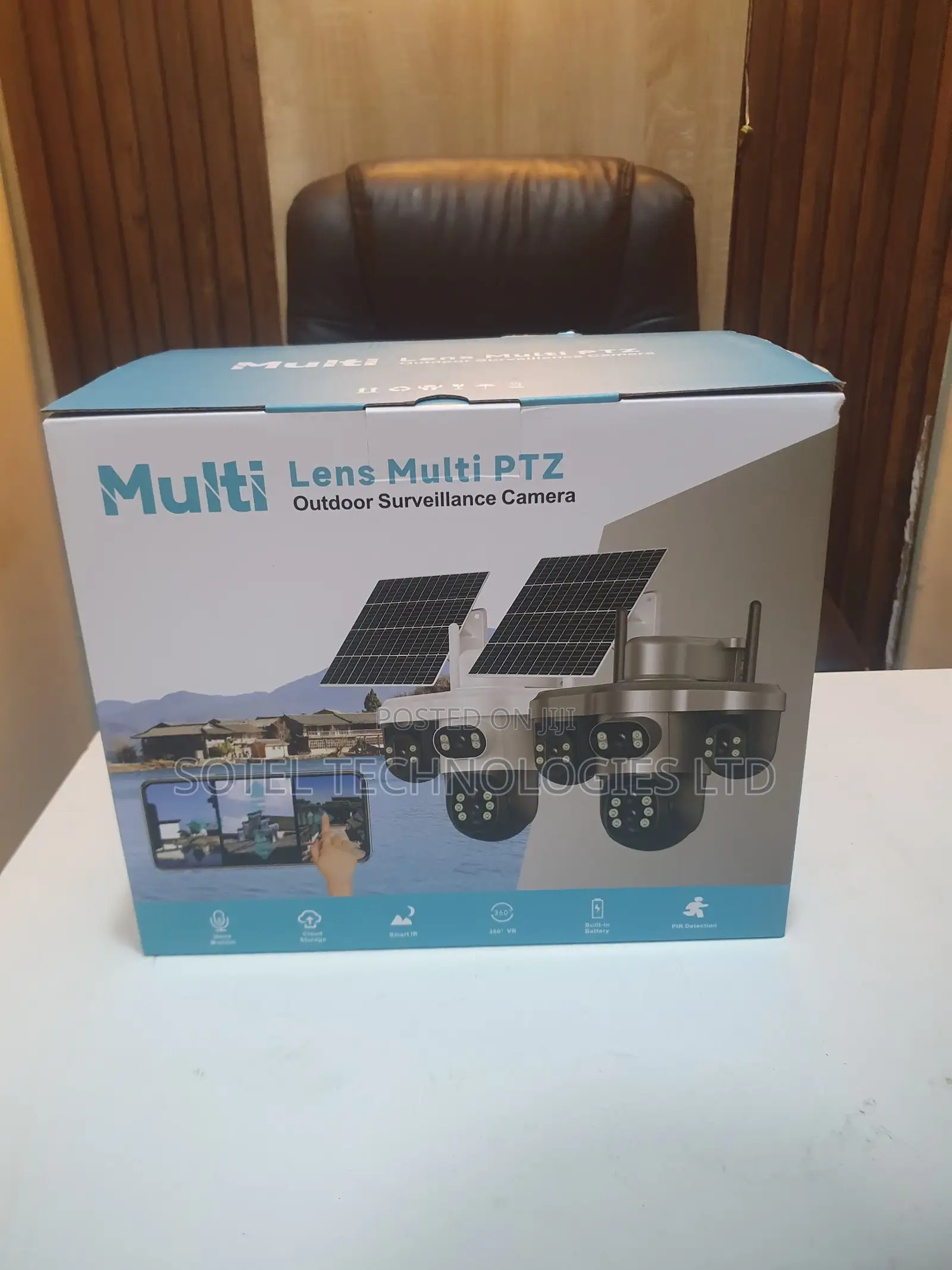 V380 4-Lens 4g All-in-One Solar CCTV Camera | Night Vision