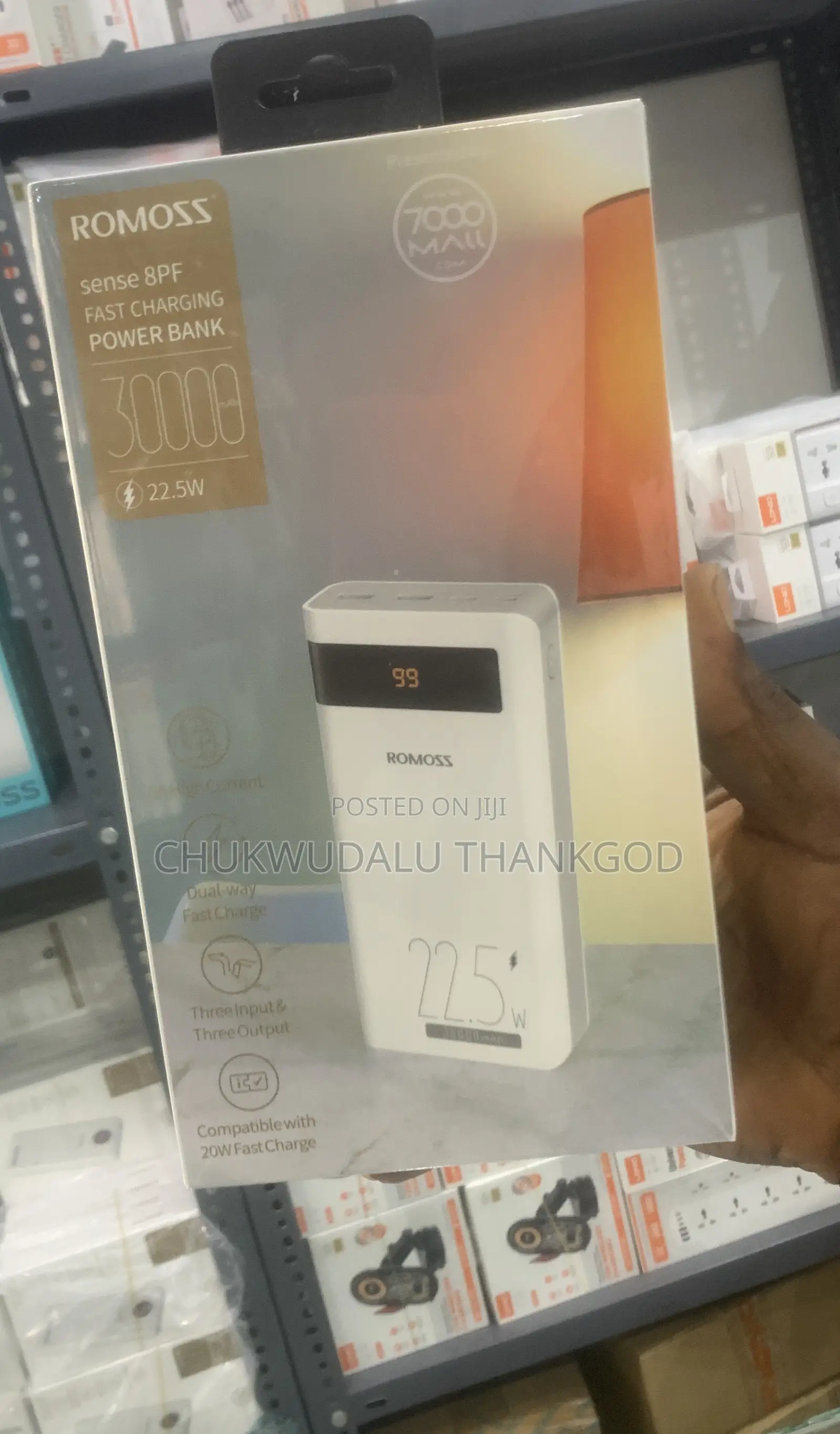 Romoss 30000mah Mobile Smart Power Bank Romoss White