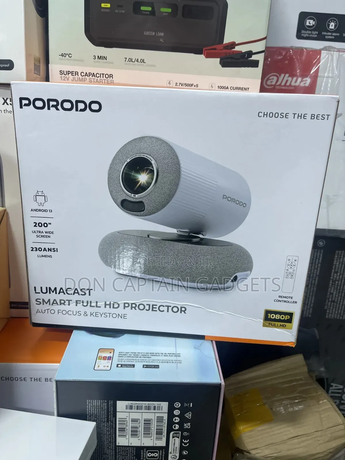 Porodo Lumacast Projector Smart Full Hd