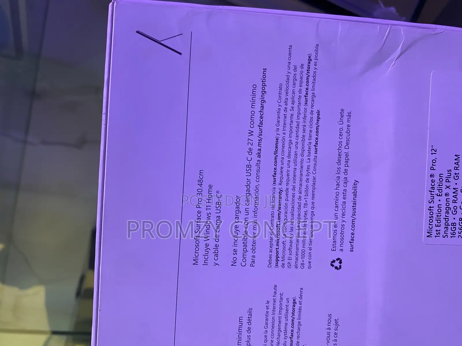 New Laptop Microsoft Surface Pro Copilot+ PC 12 16GB SSD 256GB