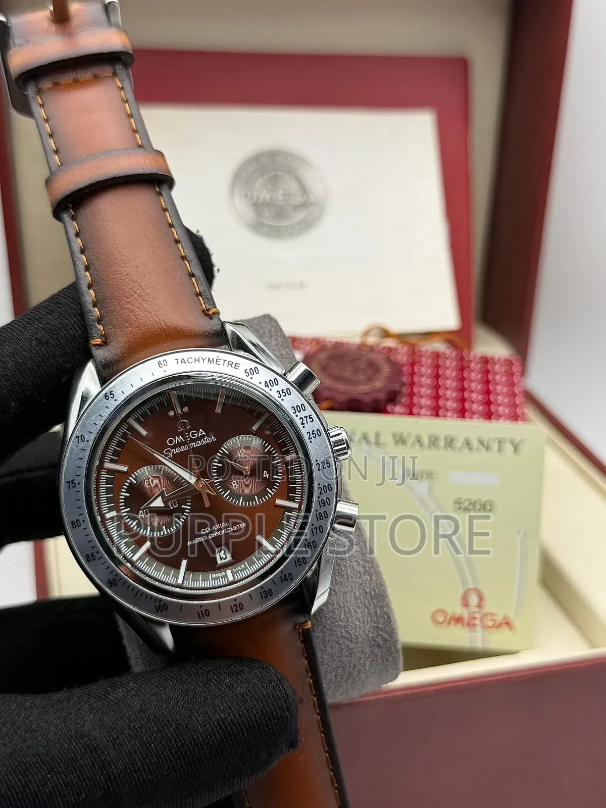Omega Chronograph Leather Watches in Different Colors