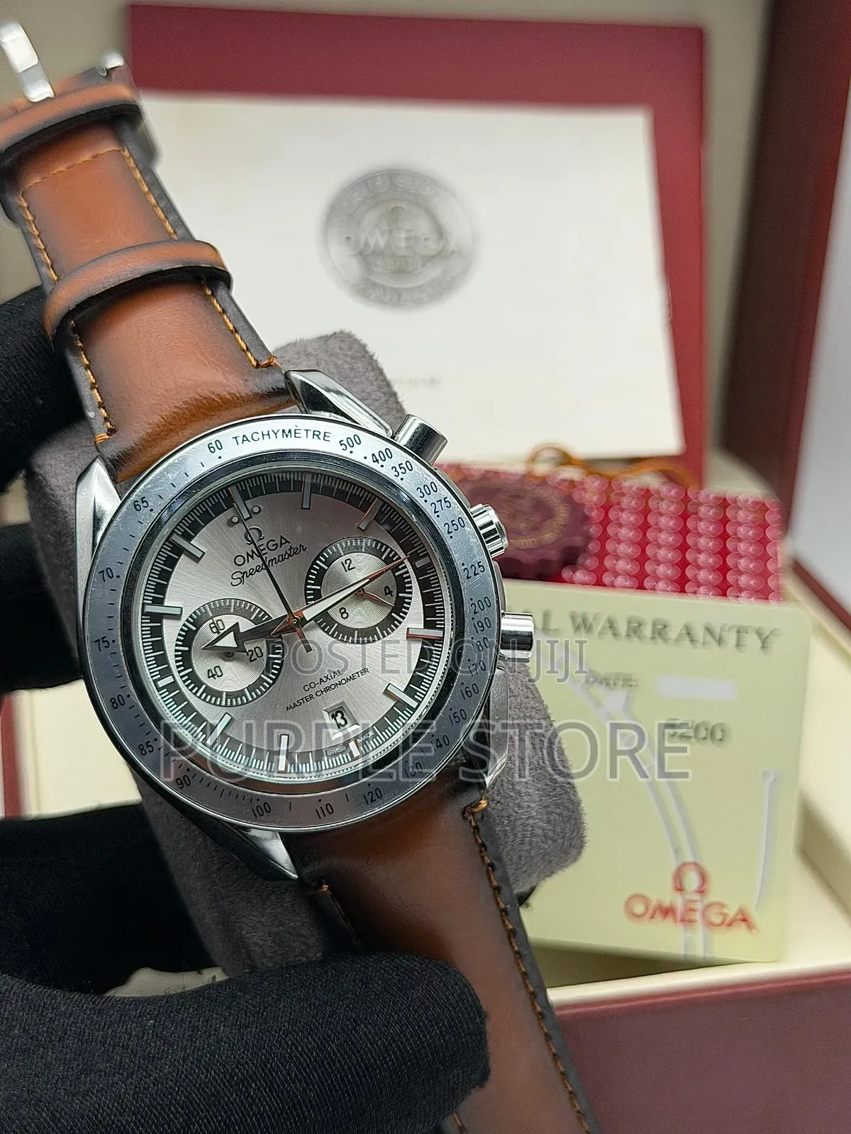 Omega Chronograph Leather Watches in Different Colors