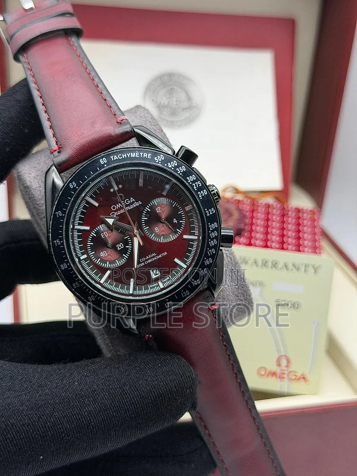 Omega Chronograph Leather Watches in Different Colors