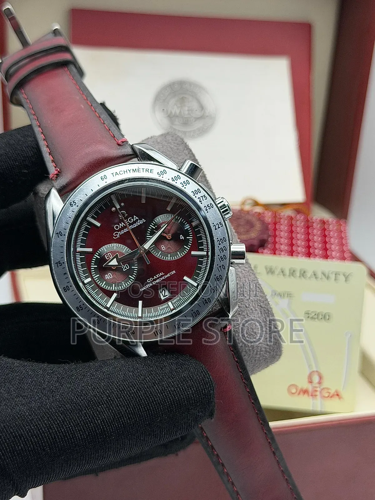 Omega Chronograph Leather Watches in Different Colors
