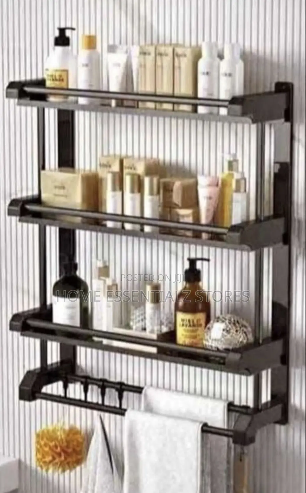 3 Layers Bathroom Organizer - Bathroom Towel Hanger