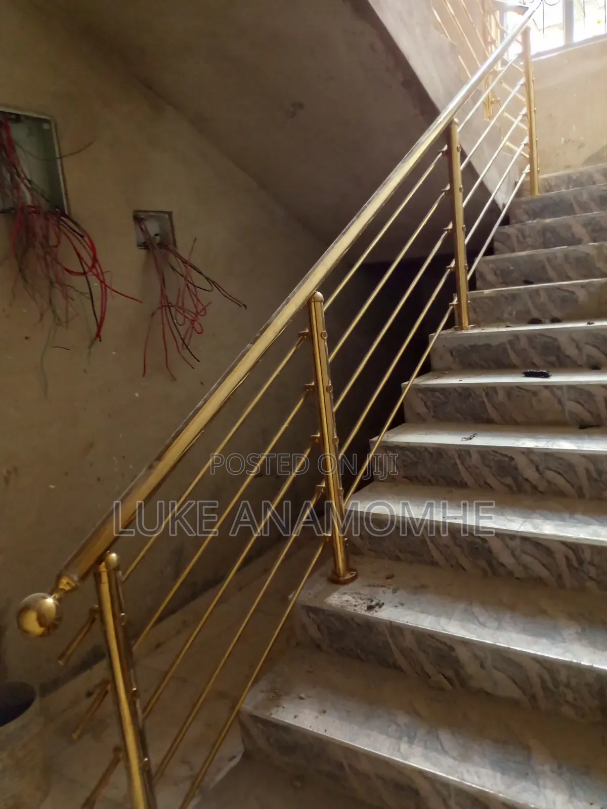 Stainless Handrail Gold