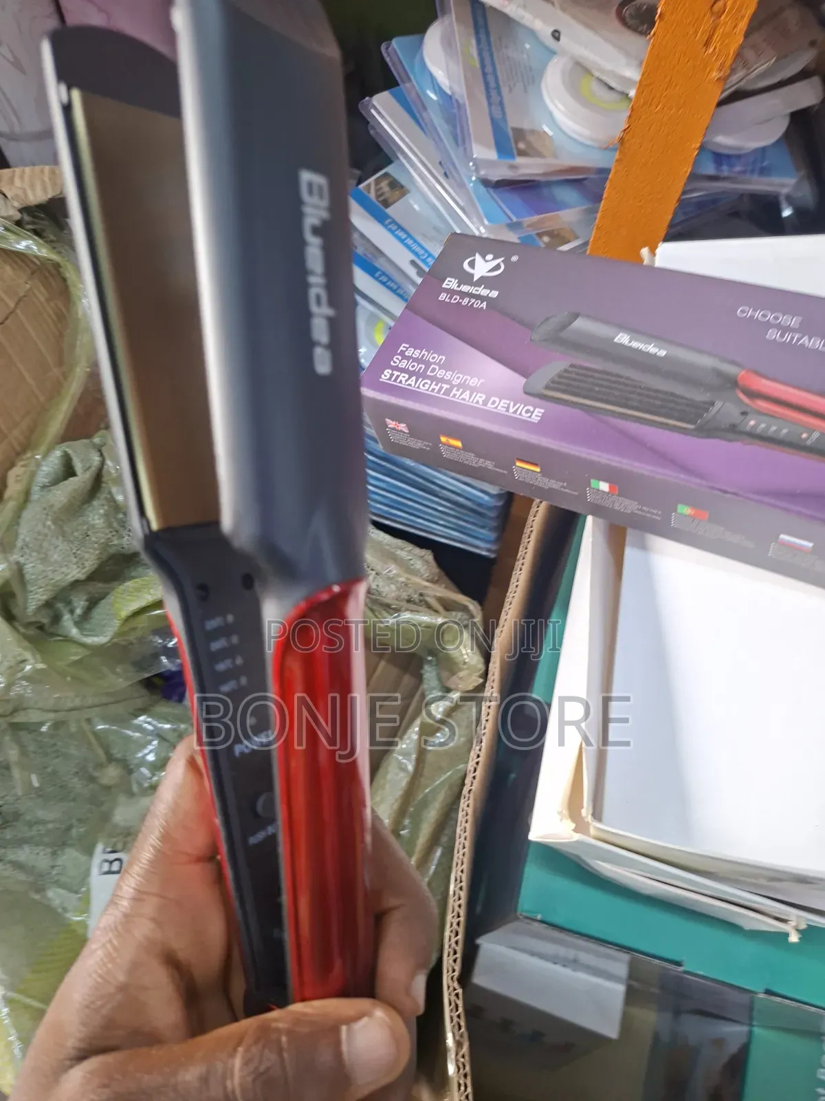 Blue Idea Hair Straightener