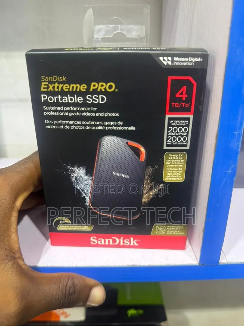 Sandisk Extreme Pro Portable SSD - 4tb [2000mbp/S]