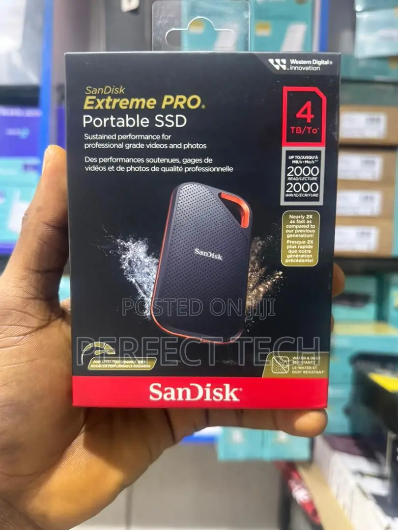 Sandisk Extreme Pro Portable SSD - 4tb [2000mbp/S]