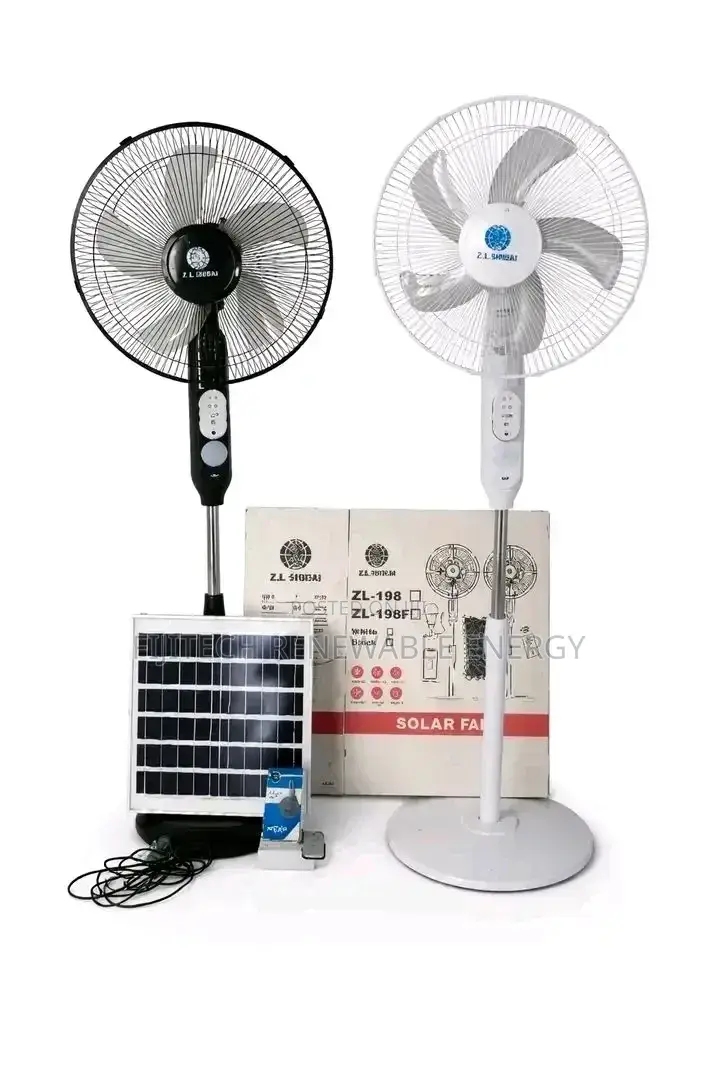 Solar Rechargeable Standing Fan