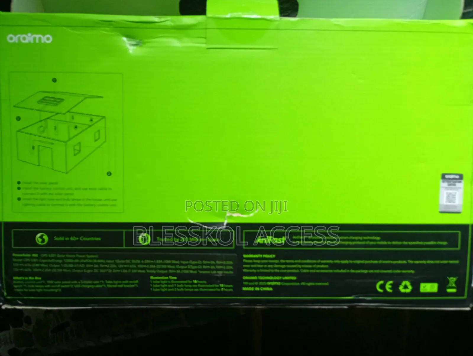 Oraimo Powersolar 382 10-Year Lifespan 22.5w Solar Power System