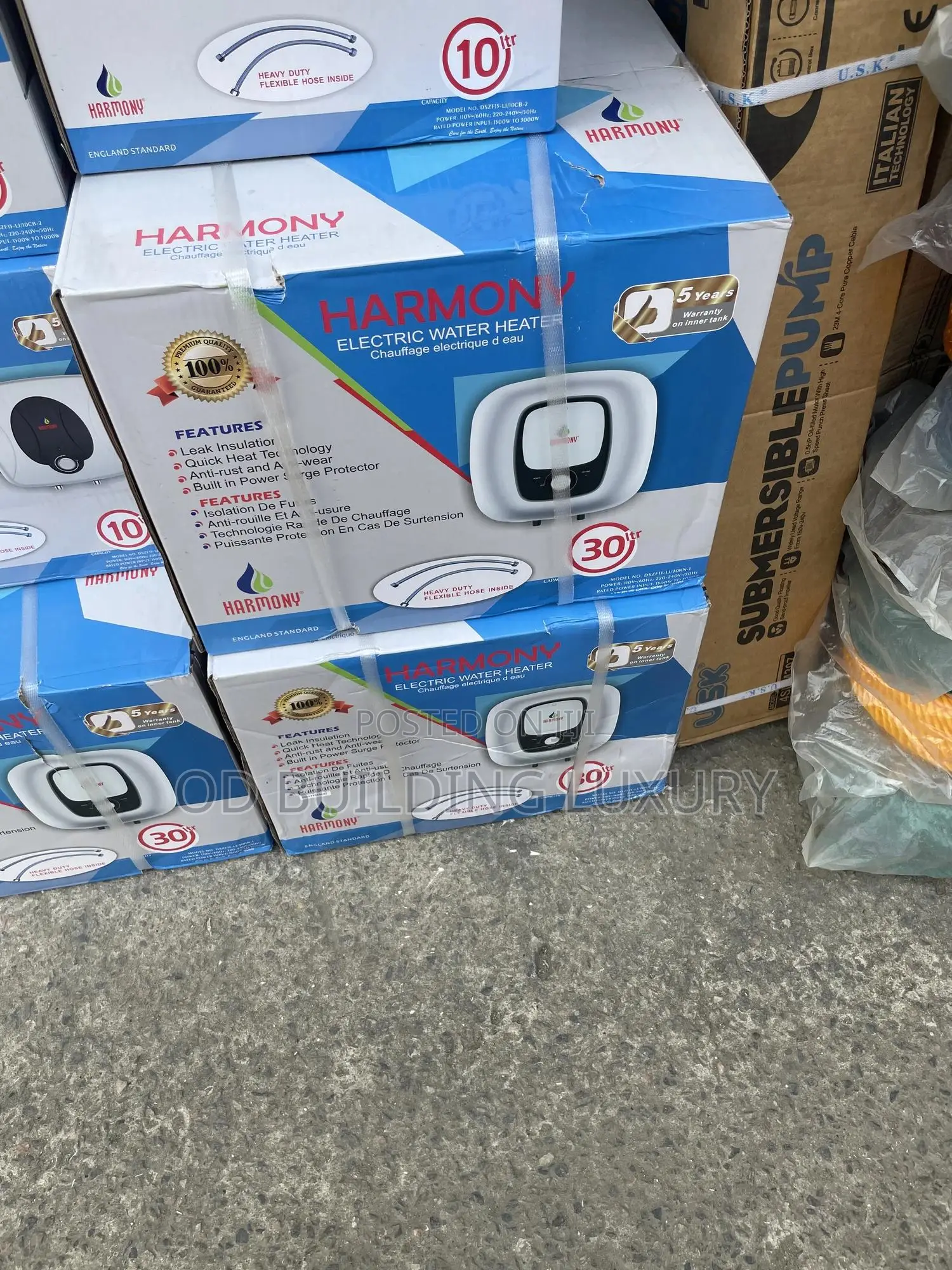 Harmony Electric Water Heater 30 Liters.