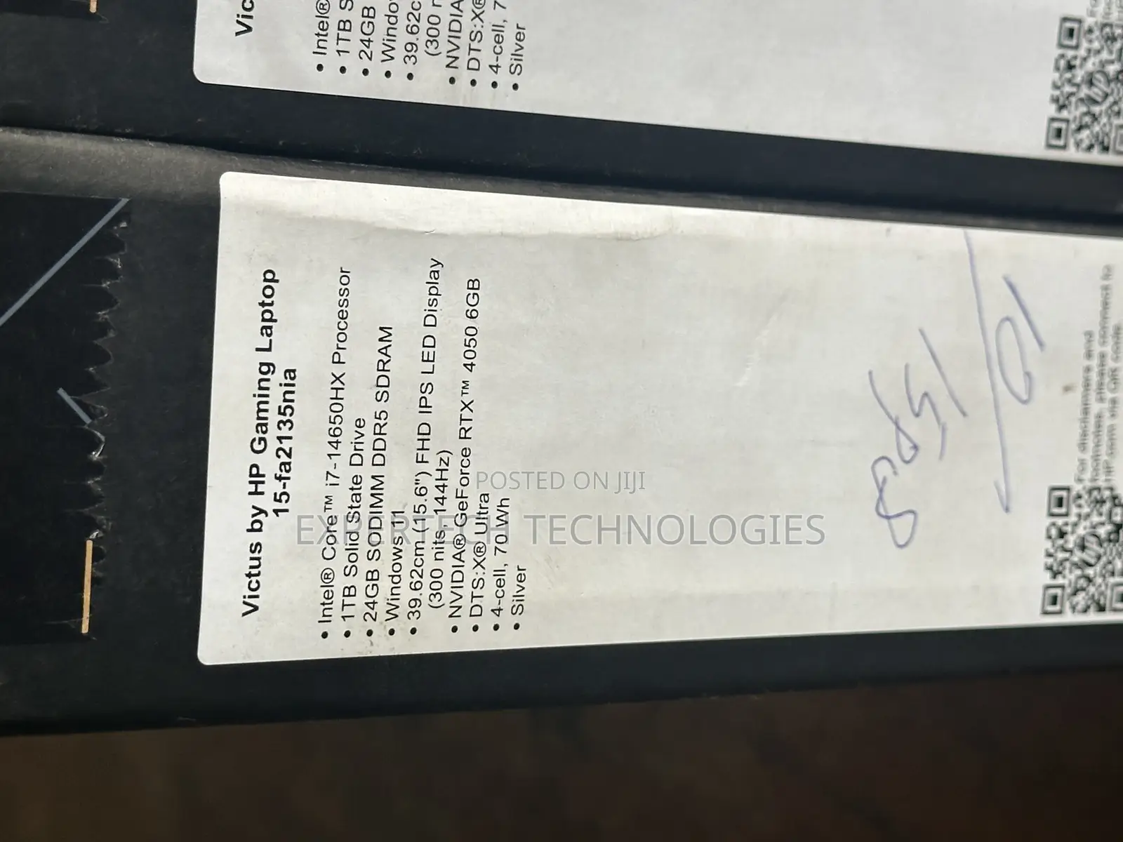 New Laptop HP Victus 15 24GB Intel Core i7 SSD 1T