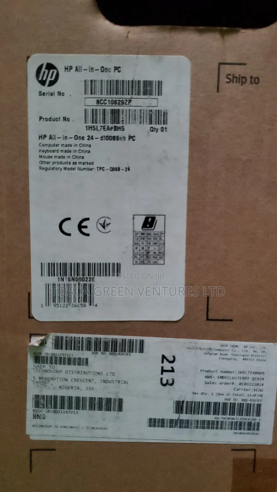 New Desktop Computer HP AiO 24 8GB Intel Core i5 HDD 1T